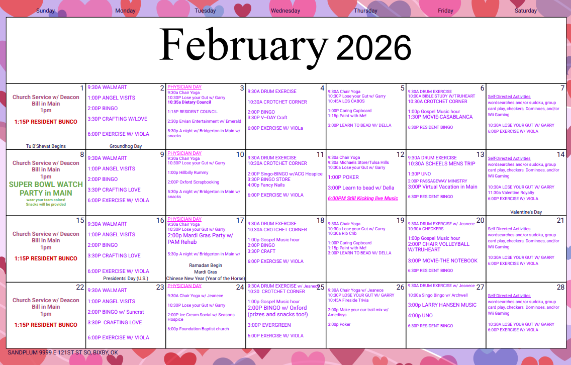 FEB SP act -Premier- Sand Plum Assisted Living